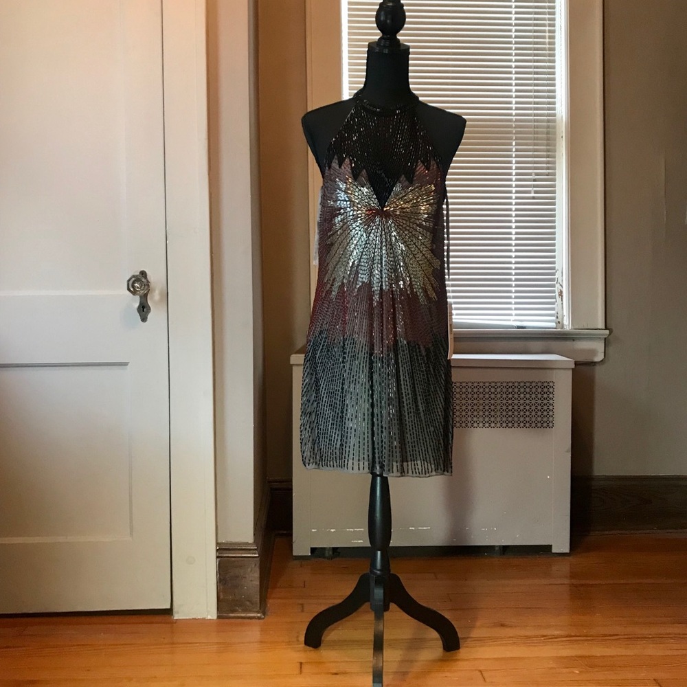 Parker Beaded Evening Dress